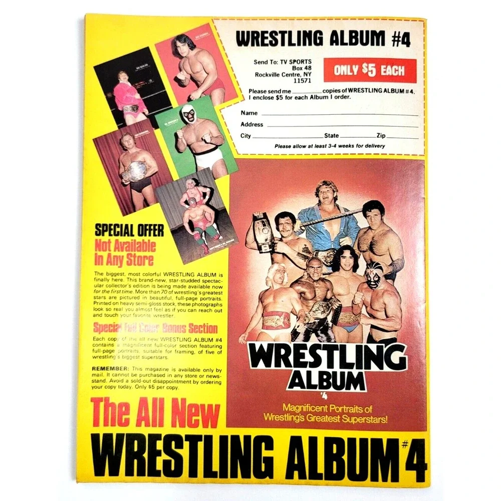 THE WRESTLER -‎ NOV 1980 - JIMMY SNUKA / BUGSY MCGRAW / DUSTY RHODES / BLASSIE